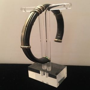 Leather & Metal Cuff Bracelet